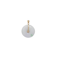 Jade Round Pendant (14K).