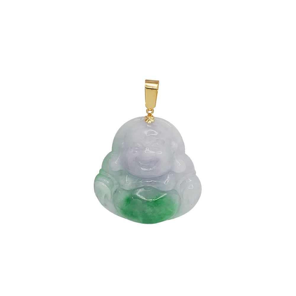 Jade Buddha Pendant (14K)