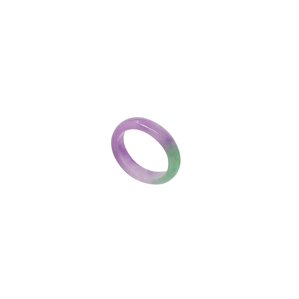 Purple & Green Jade Ring