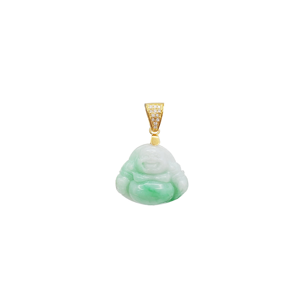 Diamond Jade Pendant (14K)