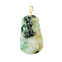 Jade Rat Talisman Pendant (14K)
