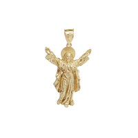 Diamond Cut Jesus Pendant (14K)