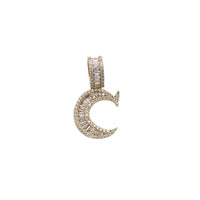 Zirconia Baguettes Initial Letter Pendant (14K)