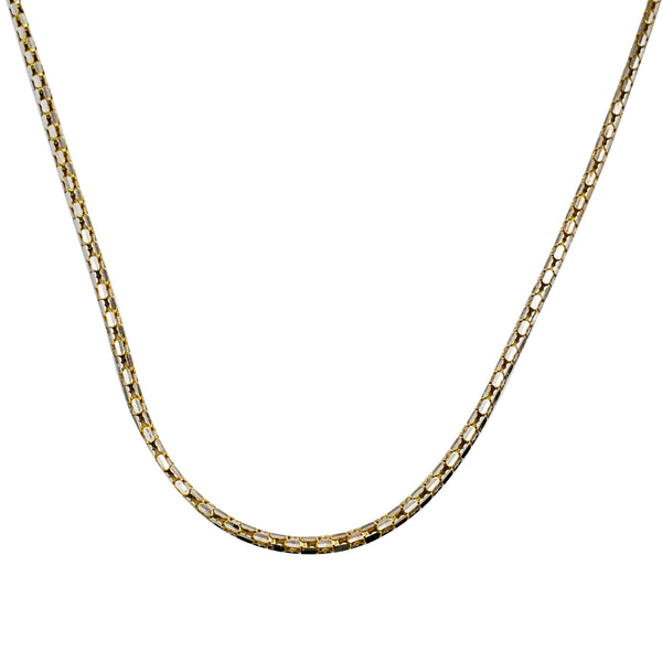 [Lightweight] Two-Tone Round Chain (14K)