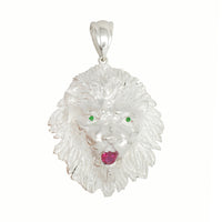 Lion Head Pendant (Silver)
