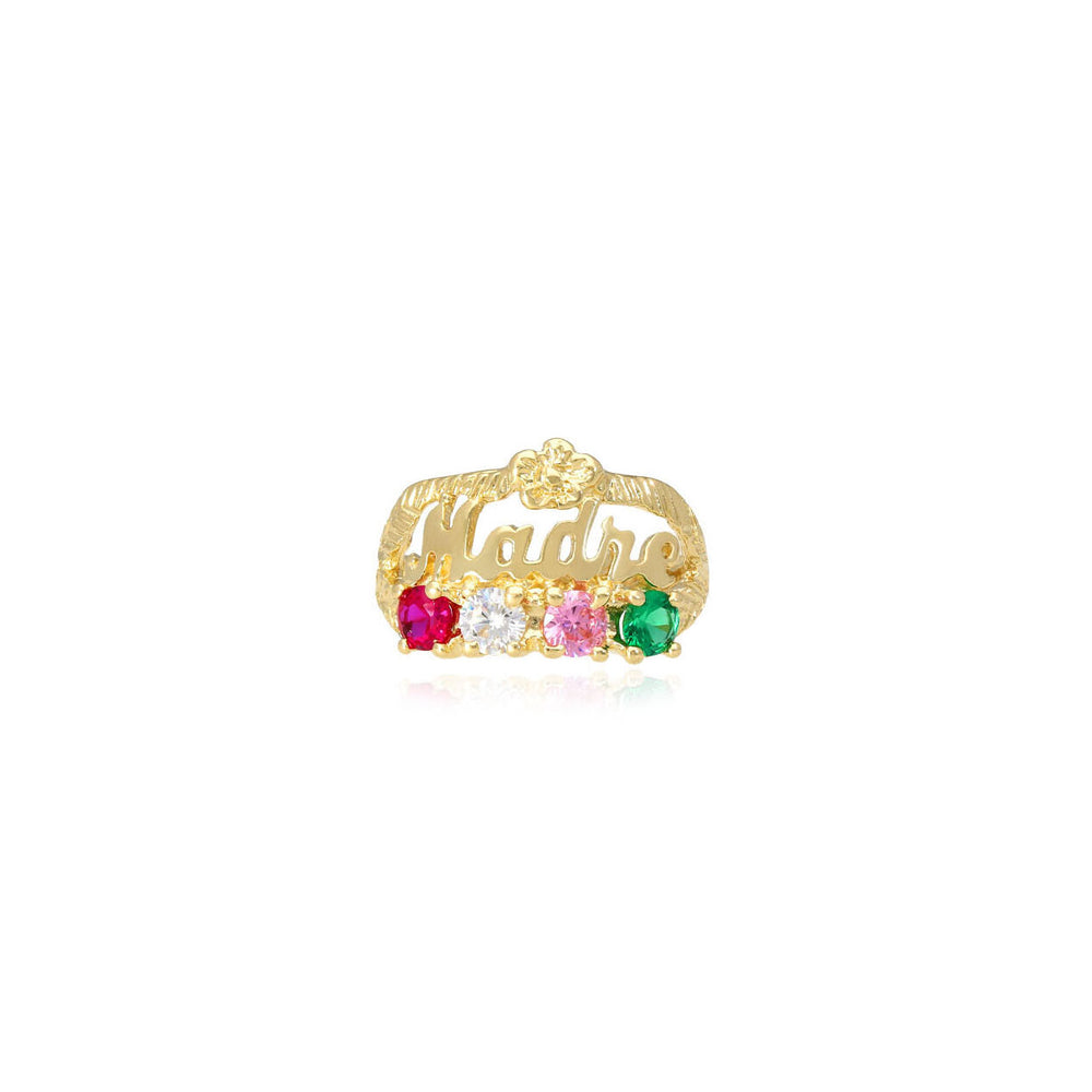 Multi-Color Gemstone "Madre" Ring (14K)