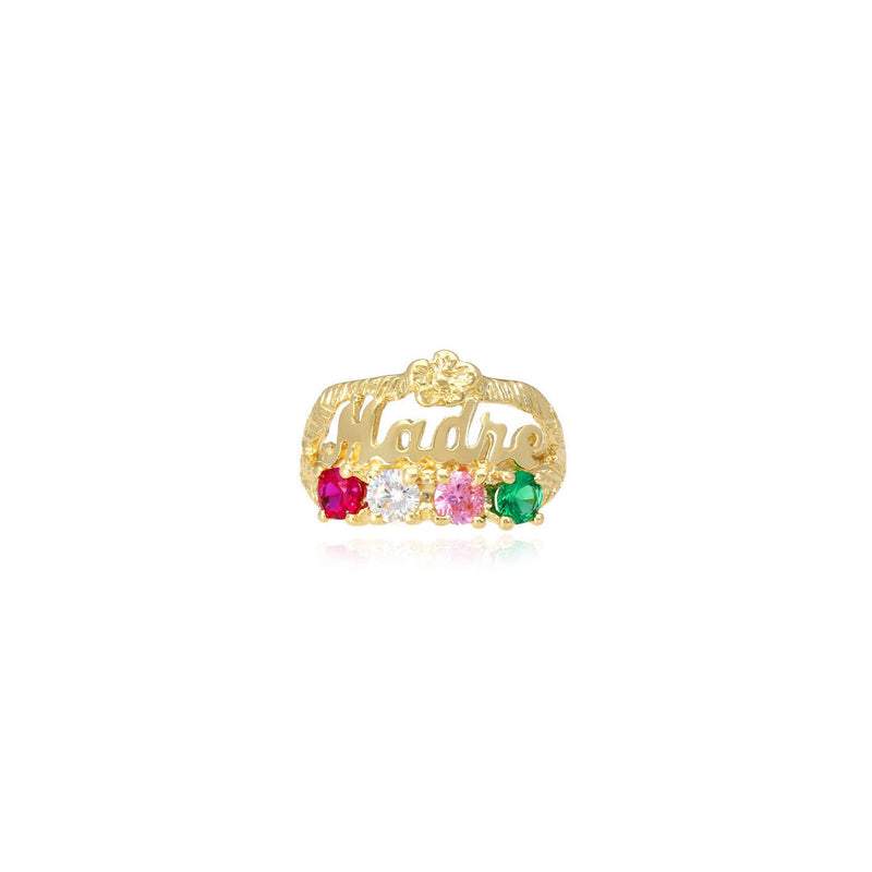 Multi-Color Gemstone "Madre" Ring (14K)