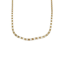 Two-Tone Tiger Eyes Chain (14K)