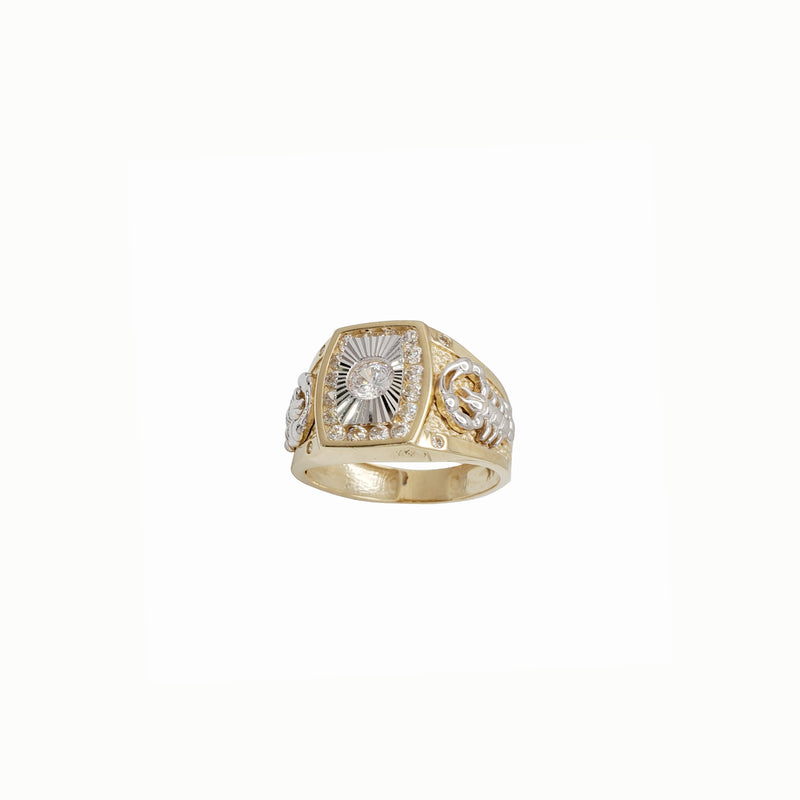 Scorpio CZ Men Ring (14K)