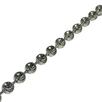 Crescent-Cut Ball Chain (Silver)