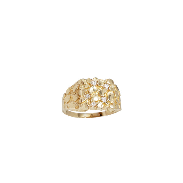 Nugget CZ Ring (14K)