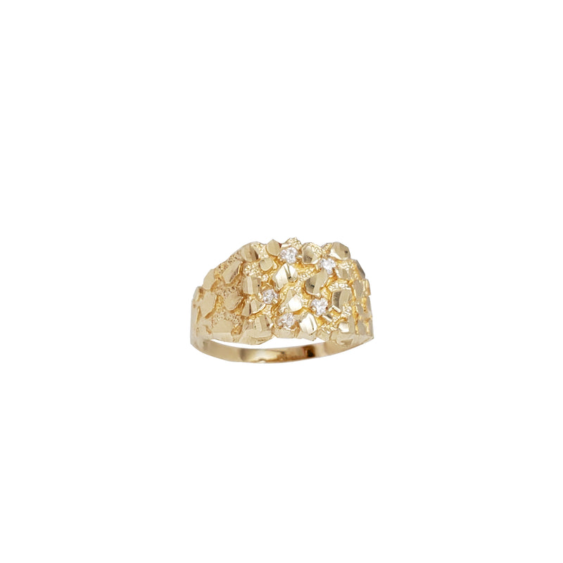 Nugget CZ Ring (14K)