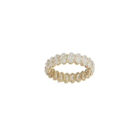 Oval Lab Grown Diamond Ring （14K）