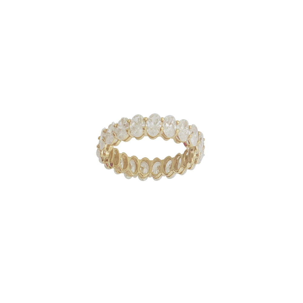 Oval Lab Grown Diamond Ring （14K）