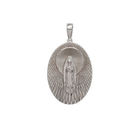 Oval Mary Lady of Guadalupe Pendant (Silver)