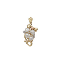 Pearl Cubic Zirconia Fancy Pendant (14K)