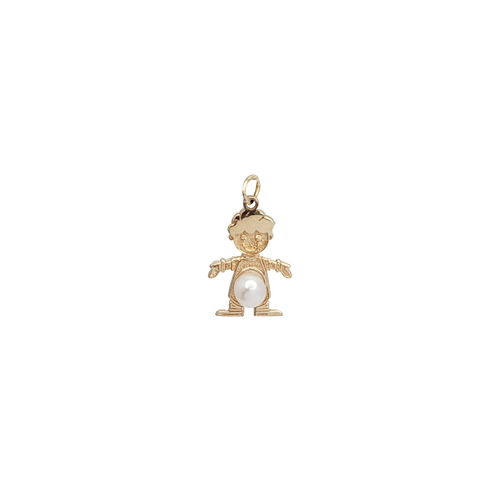 Zirconia Little Kid Pendant (14K)