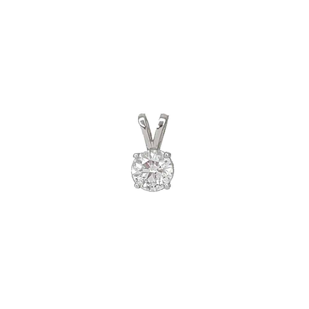 Round Diamond Pendant (14K)