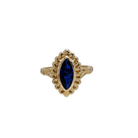 Marquise Shaped Cubic Zirconia Ring (14K)
