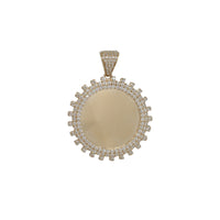 Round CZ Picture Pendant (14K)