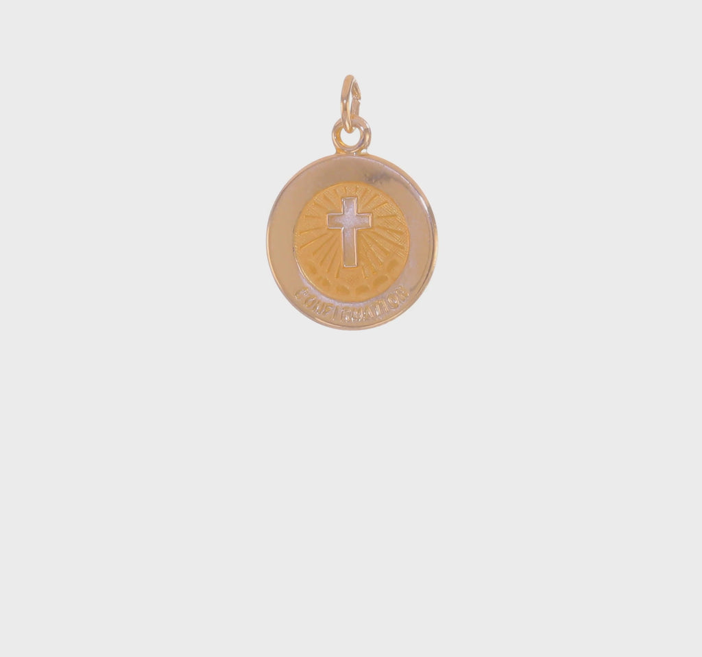 Solid Confirmation Medal (14K) 360 - Popular Jewelry - New York