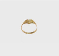 Baby-Sized Baby Cut Out Heart Ring (14K)