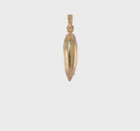 Boat with Dangling Oars Pendant (14K)