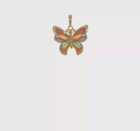 Vivid Butterfly Pendant (14K)