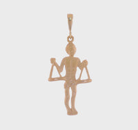 Liontin Figur Skala Manusia Tanda Zodiak Libra (14K) 360 - Popular Jewelry - New York
