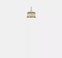 3D Miniature Lincoln Memorial Charm (14K)