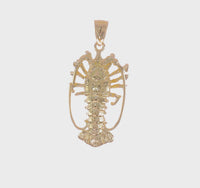 Florida Lobster Pendant (14K) 360 - Popular Jewelry - Ņujorka