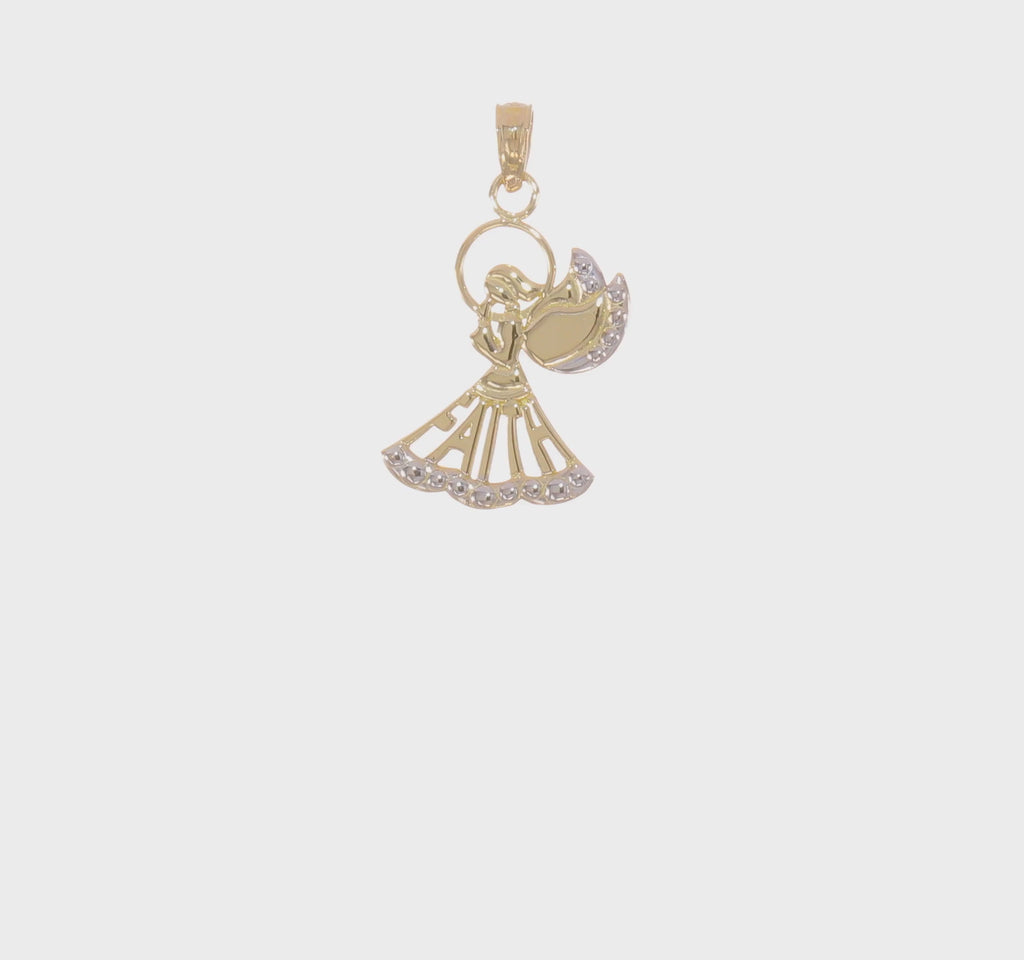 Faith Angel Pendant (14K) 360 - Popular Jewelry - New York
