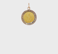 Satin Finish Miraculous Medal Pendant (14K)