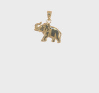 African Elephant Pendant (14K) 360 - Popular Jewelry - New York