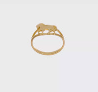 Full Body Horse Profile Ring (14K)