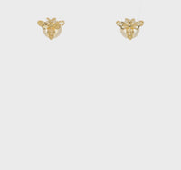 Bumble Bee Stud Earrings (14K)