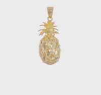 3D Pineapple Pendant (14K)