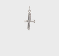 Antique Vintage Airplane Charm (Silver)