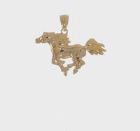 Dashing Horse Pendant (14K)