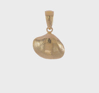 Petite Clam Shell Pendant (14K)