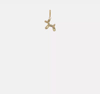 3D Balloon Dog Pendant (14K)