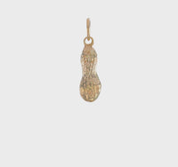 3D Peanut Pendant (14K)