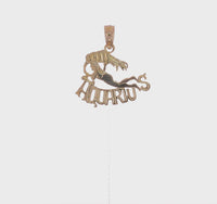 Aquarius Zodiac Sign Symbol Pendant (14K)