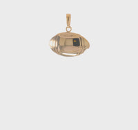 2D American Football Pendant (14K)