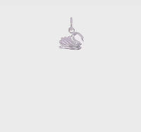 Swan Pendant (Silver) 360 - Popular Jewelry - New York
