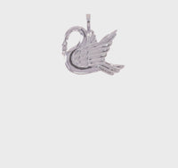 Majestic Swan Pendant (Silver) 360 - Popular Jewelry - New York
