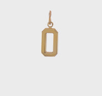 Varsity Number 0 Pendant (14K) 360 - Popular Jewelry - New York