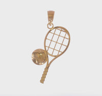 Tennis Racquet Pendant (14K)