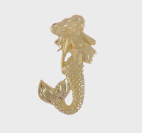 Gazing Mermaid Pendant (14K) 360 - Popular Jewelry - New York