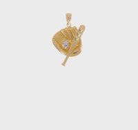 ቤዝቦል ባት፣ ጓንት እና ቦል ፔንዳንት (14 ኪ) 360 - Popular Jewelry - ኒው ዮርክ